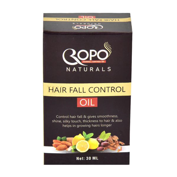 Ropo Natural Hair Fall control oil bottle front